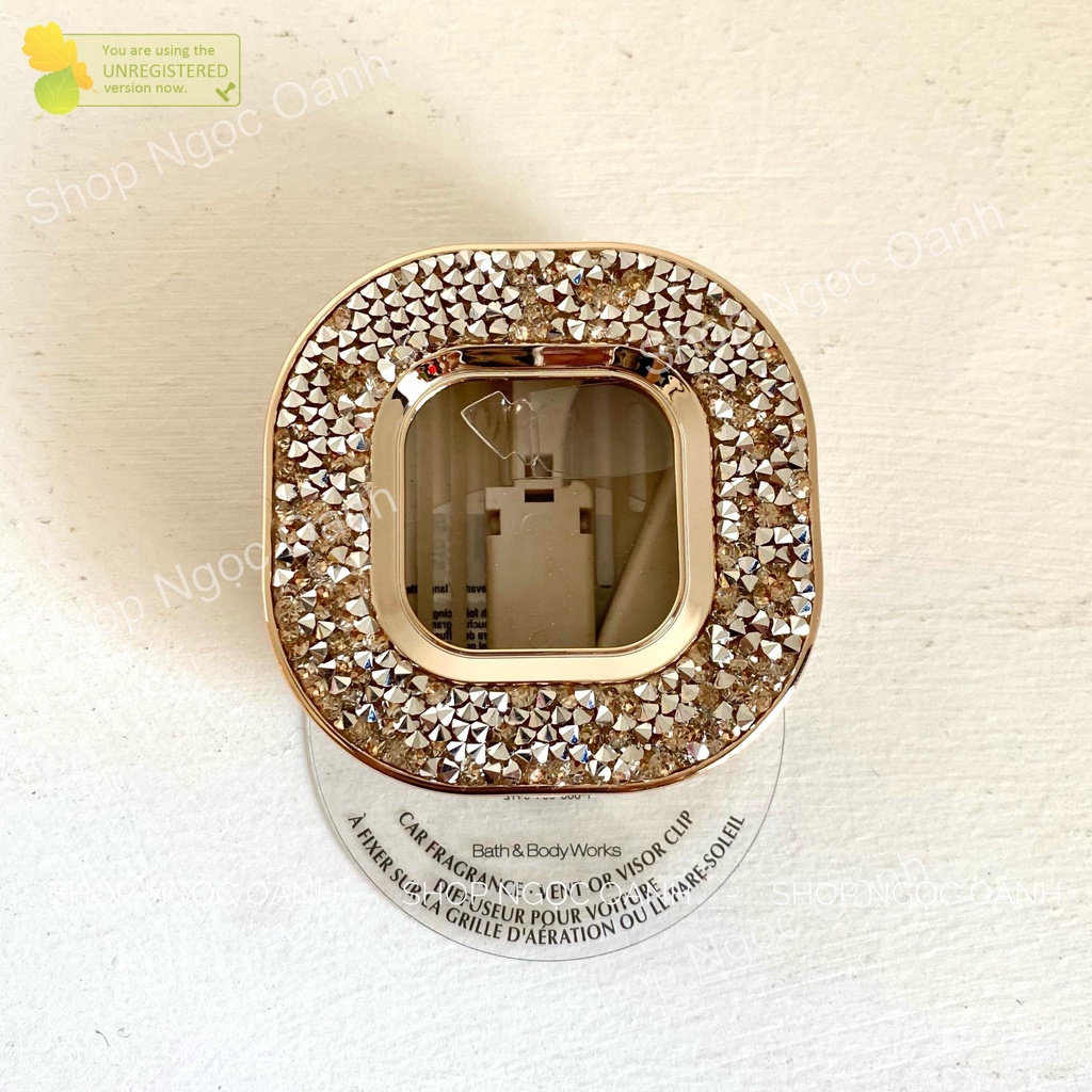 Kẹp khe gió điều hòa ô tô, kẹp đựng tinh dầu xe hơi BBW