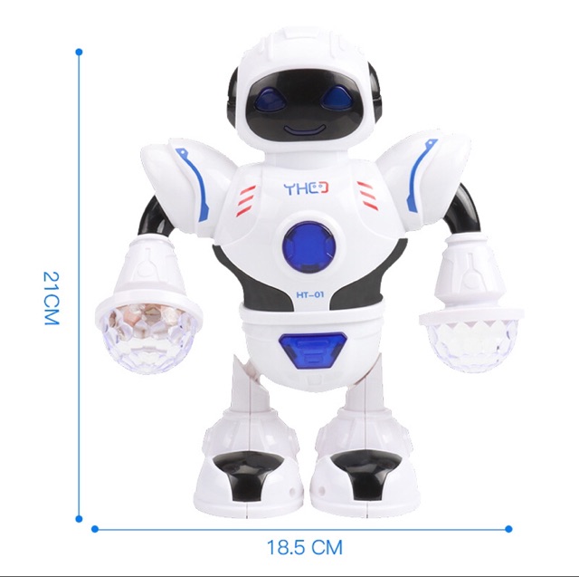Robot nhảy múa phát nhạc đèn flash vui nhộn cho bé