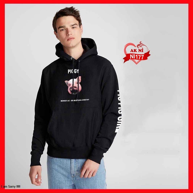 Áo Hoodie Nam Nữ Hoạ Tiết Chú Heo Cute Chất Đẹp