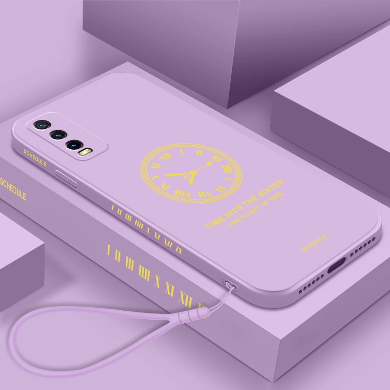 Ốp Điện Thoại TPU Silicone Hình Đồng Hồ Cho vivo y20i y12s y20s y20