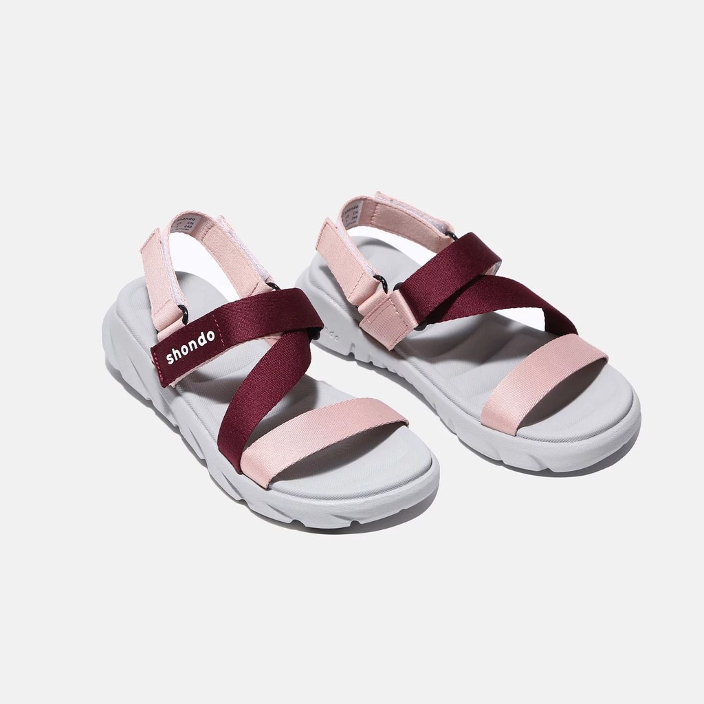 Giày Sandal Shondo F6 sport Ombre Hồng Nâu - F6S2162