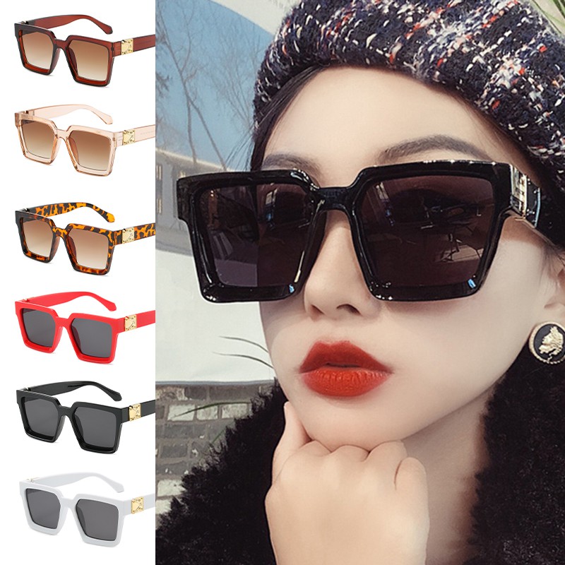 Kính Mát Gọng Vuông Nhiều Màu Thời Trang Vintage Cho Nữ