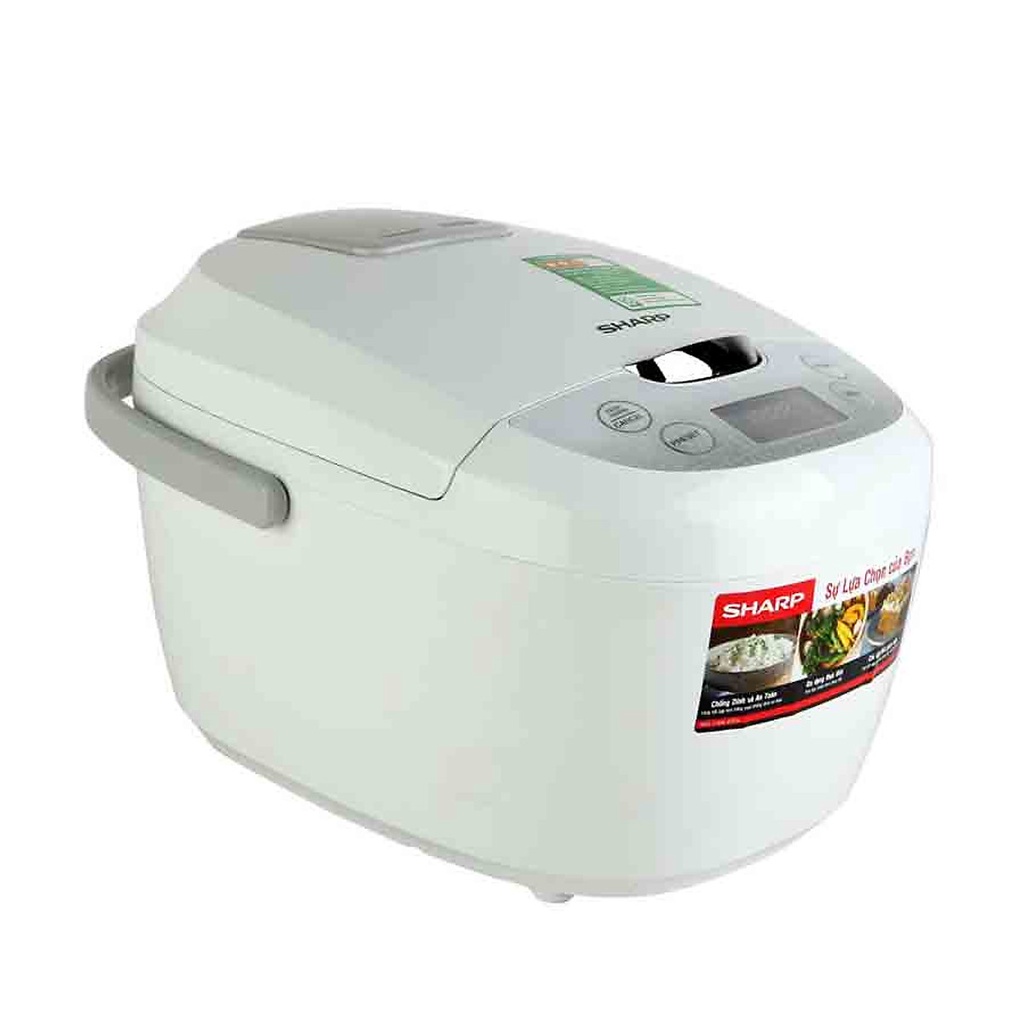 Nồi Cơm Điện Tử Sharp KS-COM185EV-SL (1.8L)-Hàng Chính Hãng