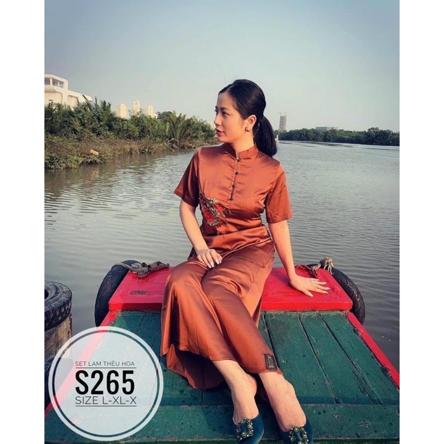 Bigsize Set bộ thêu hoa S265
