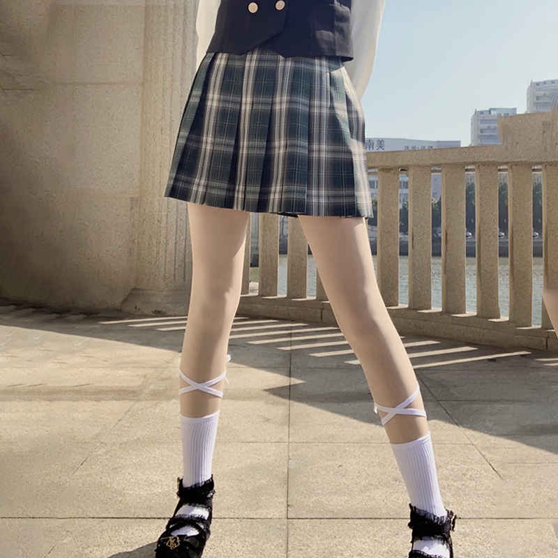 Vớ Ren Đen Dài Ngang Gối Phong Cách Lolita Cho Nữ JP6
