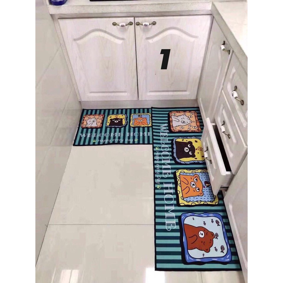 Bộ Thảm Bếp Trang Trí Nhập Khẩu Mới Nhất