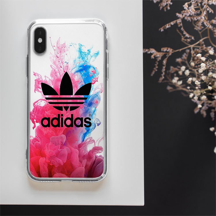 Ốp lưng logo ADIDAS xanh đỏ họa tiết nước cho Iphone 5 6 7 8 Plus 11 12 Pro Max X Xr ADIPOD00191