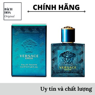 [Chính hãng] Nước hoa nam Versace EROS Mini EDT 5ml - FULL BOX