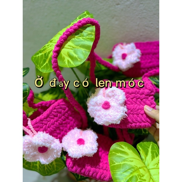 Túi Len Nhung  túi Len móc . làm theo yêu cầu