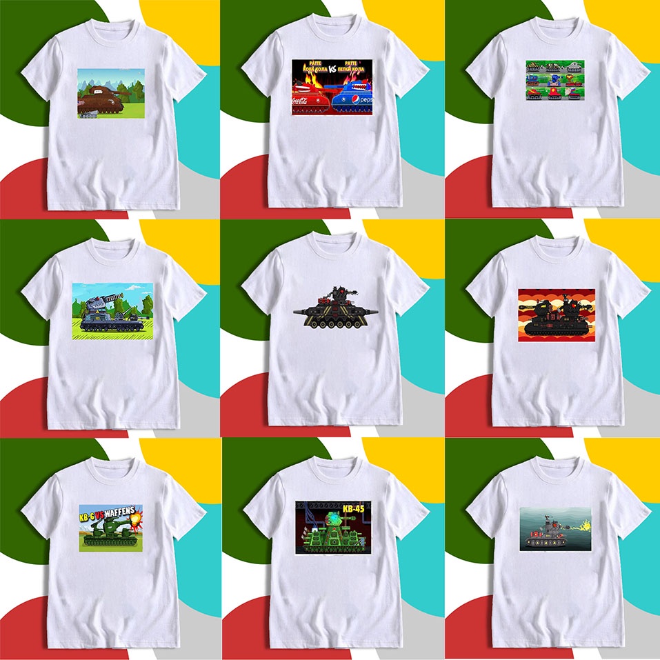 Áo Xe tăng  BST áo thun in hình xe tăng phim hoạt hình đẹp giá rẻ