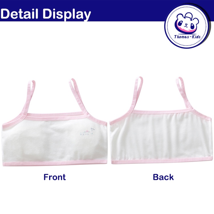 Áo lót vải cotton Mềm Mại Thoáng Khí In Họa Tiết Ngẫu Nhiên Cho Bé Gái 8-16 Tuổi