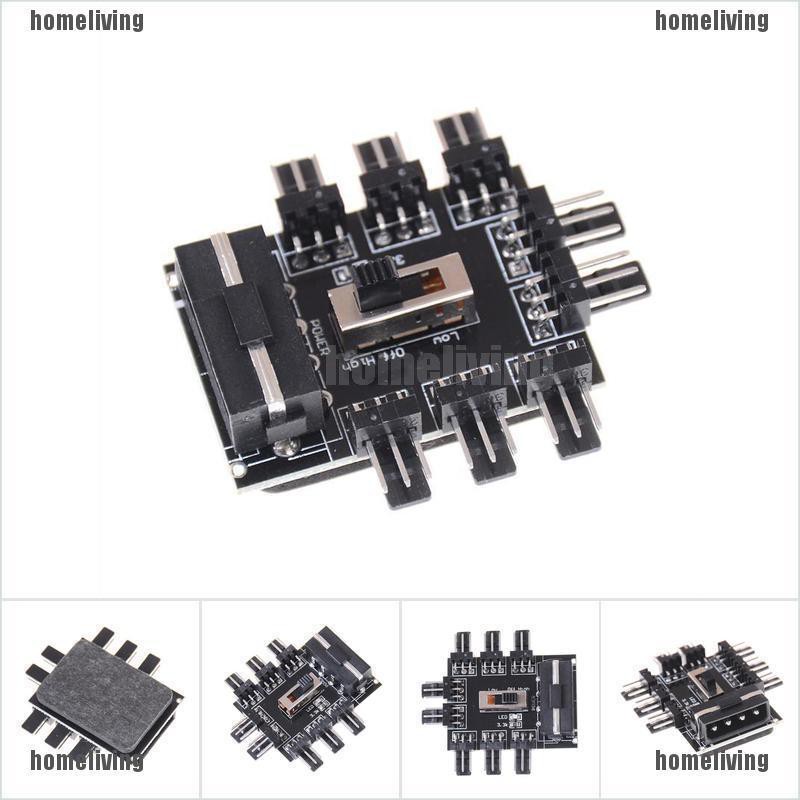 Quạt Tản Nhiệt Chia 1 Thành 8 Chiều 3-Pin Cho PC IDE Molex