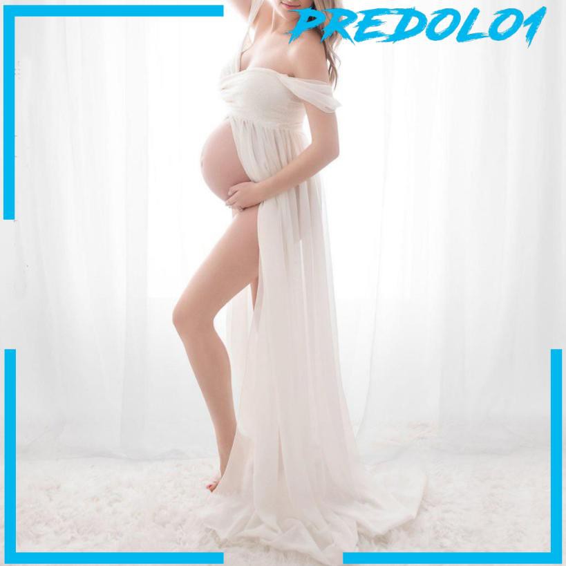 Đầm Maxi Trễ Vai Cho Bà Bầu (Predolo1)