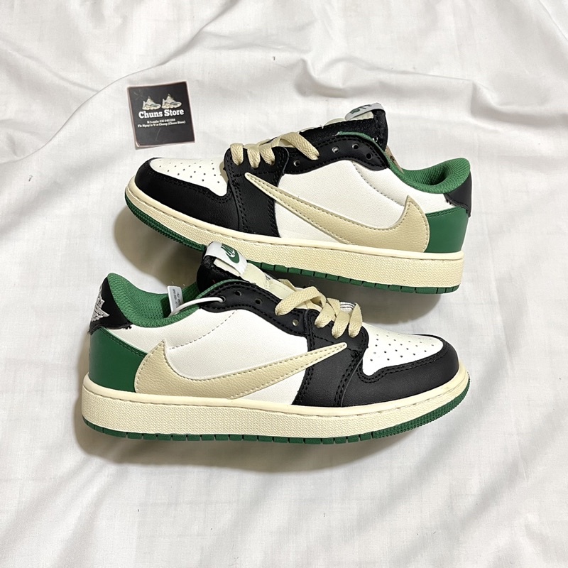 giày Jordan xanh lá đen travis scott thấp cổ cao cấp