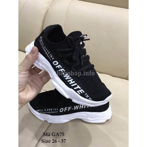 Giày Thể Thao Yeezy Zebra Cho Bé Trai Và Bé Gái 3 - 12 Tuổi GA75