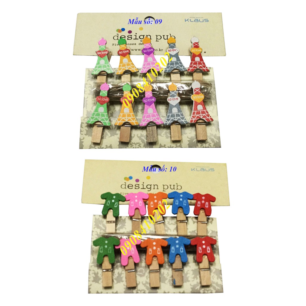 Kẹp Gỗ Hình Trang Trí Sinh Nhật, Tiệc - EcoBaby