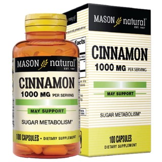 Mason Cinnamon 1000mg - Hỗ trợ chuyển hóa đường