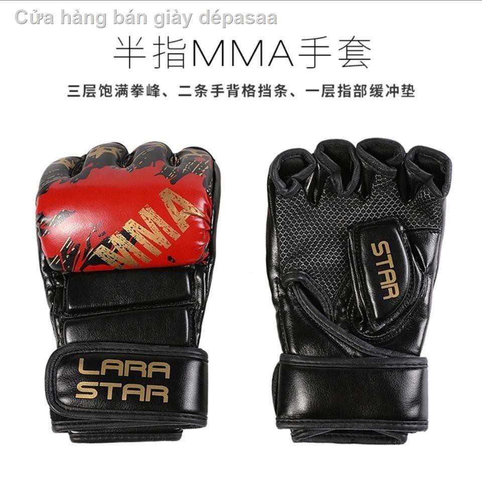 Laura Star UFC Boxing Găng tay dành cho người lớn chiến đấu Sanda nửa ngón nam và nữ Huấn luyện đấm túi