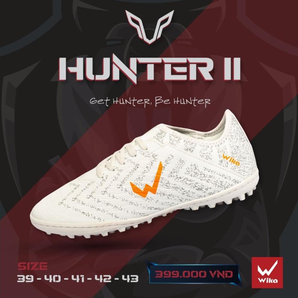 Giày Bóng Đá Nam WIKA Hunter II Chính Hãng Họa Tiết, Đường Vân Nổi Bật Sắc Nét, Đế TF Thế Hệ Mới Cao Cấp, Bền Đẹp 2021-1