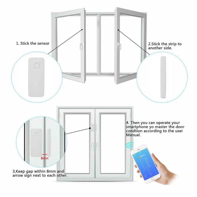 Cảm Biến Kết Nối WIFI Chuyên Dụng Cho Cửa Sổ