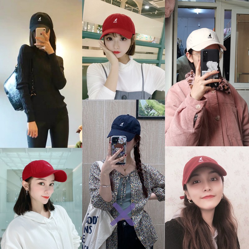 Mũ Lưỡi Trai Unisex Thêu Hình Kangaroo Hoạt Hình Dễ Thương