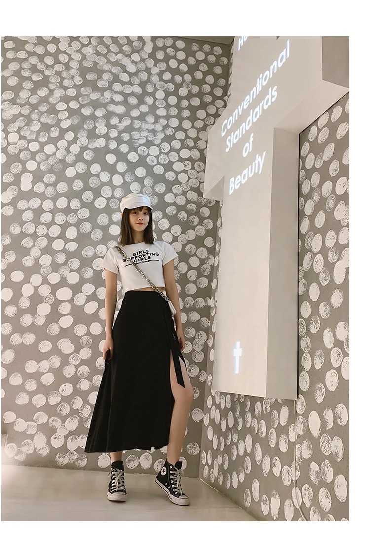 Chân Váy Eo Cao Kiểu Xẻ Tà Phong Cách Cá Tính Hàn Quốc Thời Trang Nữ | BigBuy360 - bigbuy360.vn