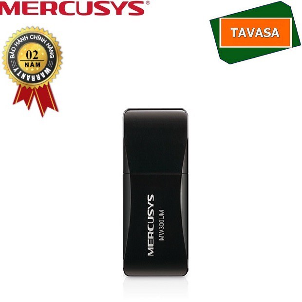 USB thu sóng Wifi tốc độ 300Mbps MERCUSYS MW300UM