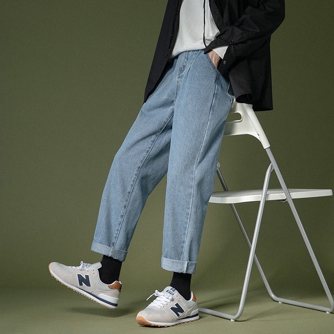 Quần baggy nam quần jean nam ống rộng suông đứng chất bò cao cấp PATADO TR01 | BigBuy360 - bigbuy360.vn