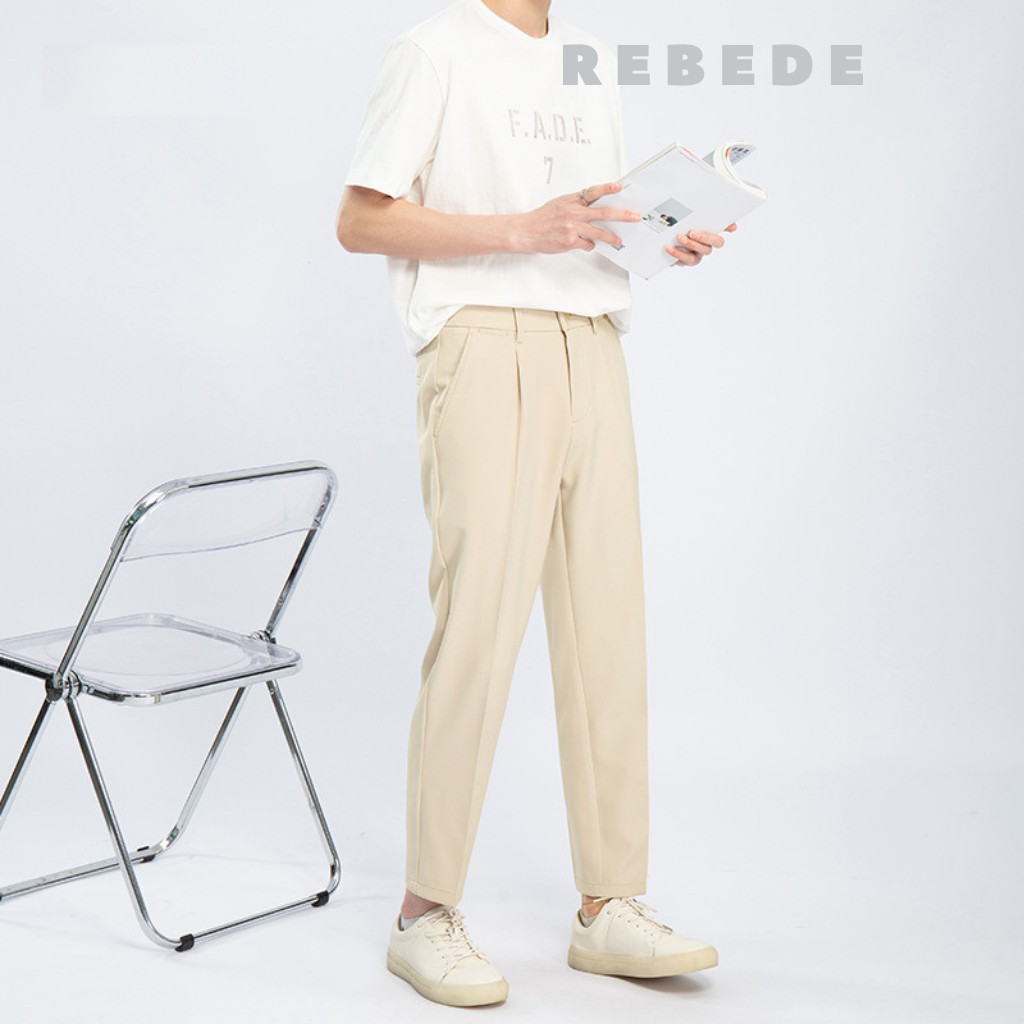 Quần baggy nam ống rộng màu đen, xám dáng suông unisex, vải NANO PREMIUM Hàn quốc- Rebede | BigBuy360 - bigbuy360.vn