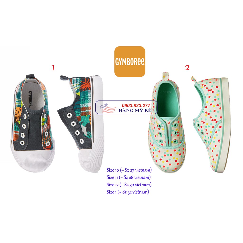 Giày Slip-on Gymboree cho bé Trai (Hàng Mỹ xách tay)