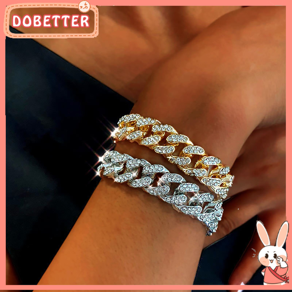 Vòng Tay Hợp Kim Thiết Kế Đính Đá Thời Trang Cho Nữ