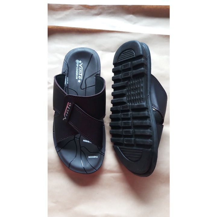 Dép Da Nam Quai Chéo Hàng Việt Nam Chất Lượng