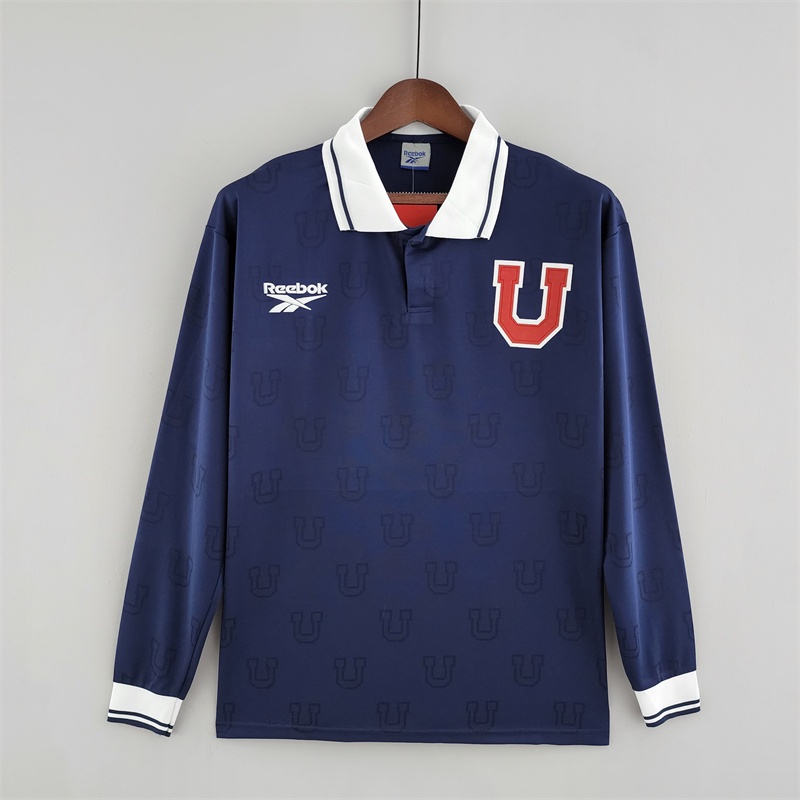 Áo Bóng Đá Dài Tay Phong Cách Universidad de Chile Home Away 1998