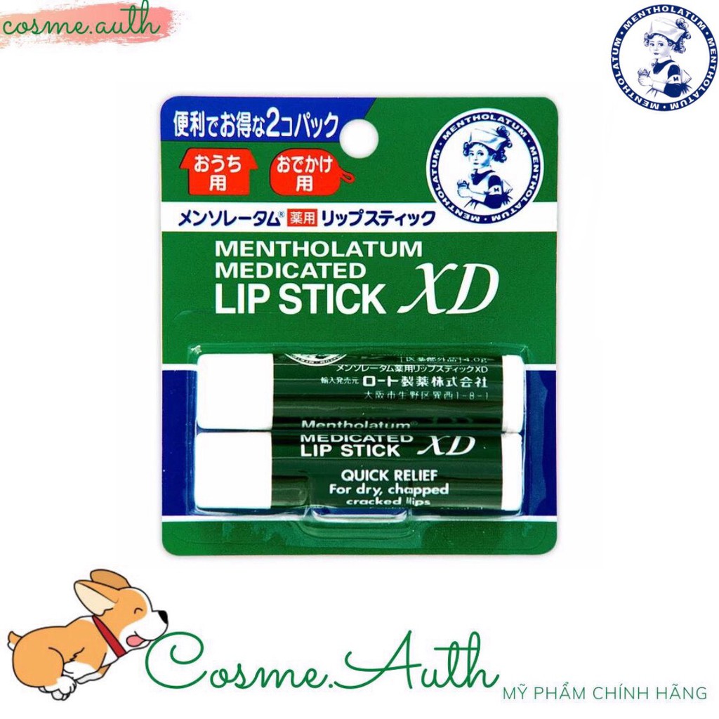 Son Dưỡng Môi Rohto Mentholatum Medicated Lip Stick XD