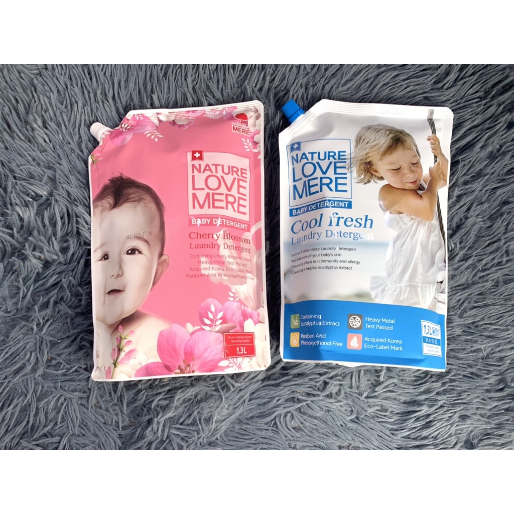 Nước Giặt, Xả Túi Nature Love Mere 1.3 Lít Mẫu Mới Chính Hãng