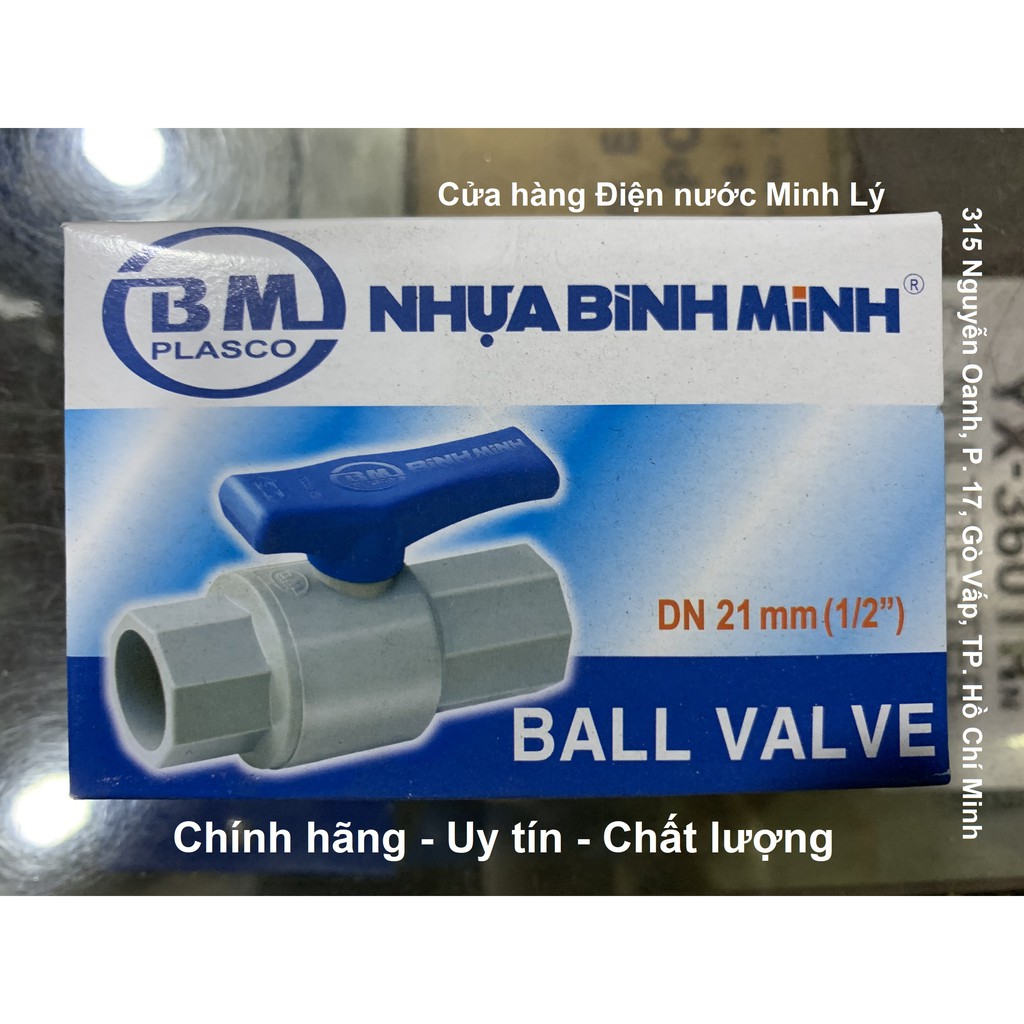 [Chính Hãng] Van Cầu – Van Khóa Nước  Bình Minh Nhựa ABS Cao Cấp (21 mm – 27 mm – 34 mm)