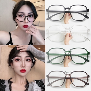 Kính gọng quá khổ không đều dành cho nữ Kính mắt gương phẳng trong suốt