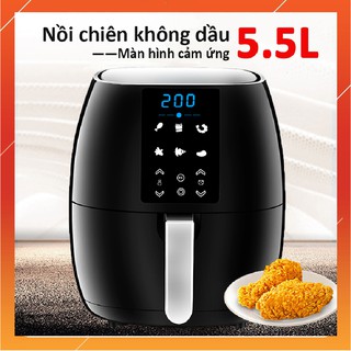 Nồi Chiên Không Dầu Dung tích 5.5L, Màn hình điều khiển cảm ứng Air Fryers