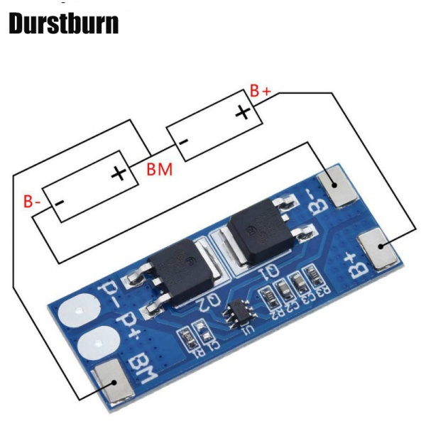Bộ Pin Lipo 2S 8A Li-ion 7.4v 8.4V 18650 bms Pcm 15A Chuyên Dụng
