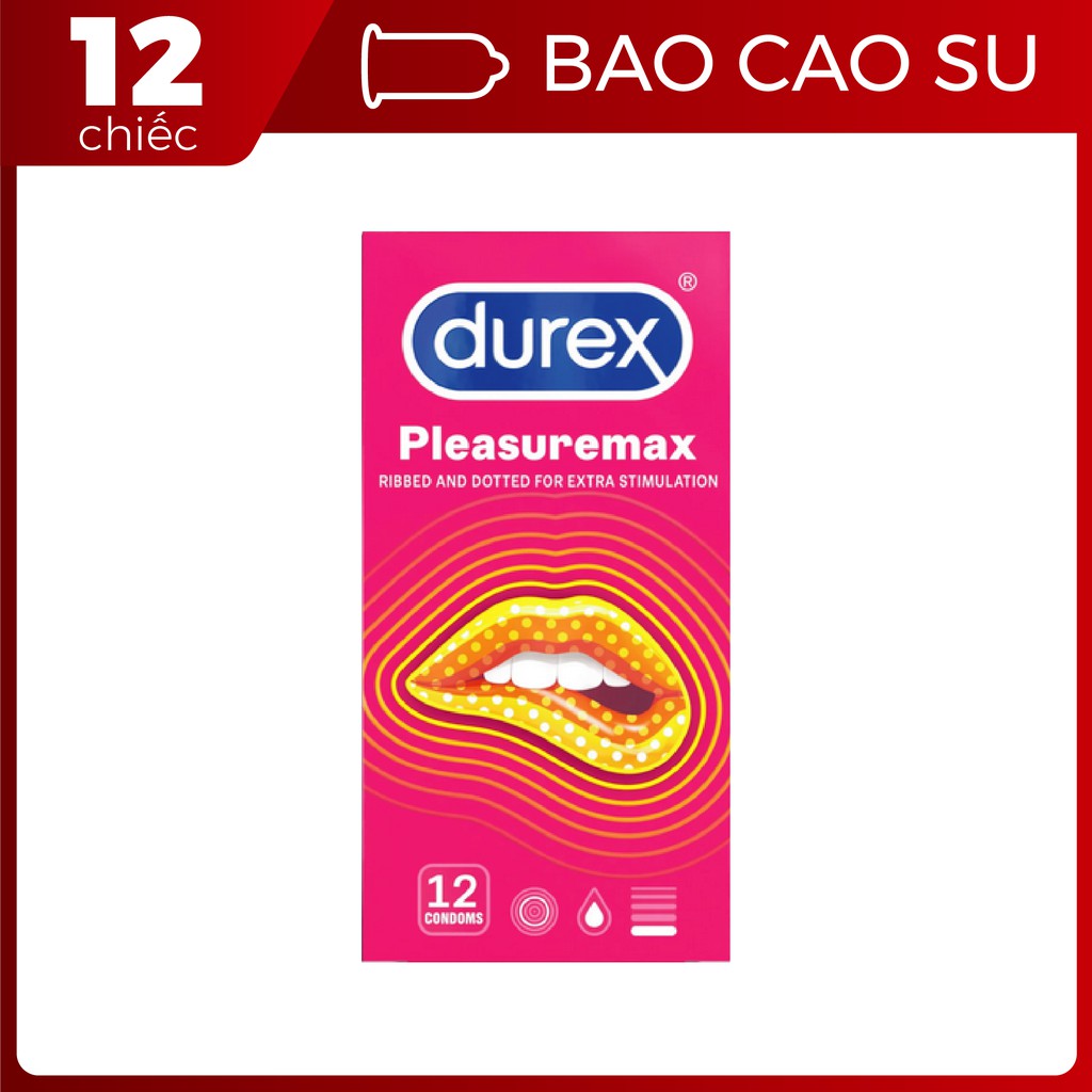 Bao cao su Durex Pleasuremax Hộp 12 chiếc - BigBull Shop