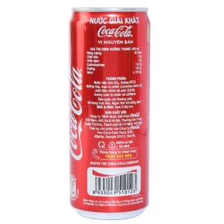 Nước ngọt Coca Cola lon 330ml