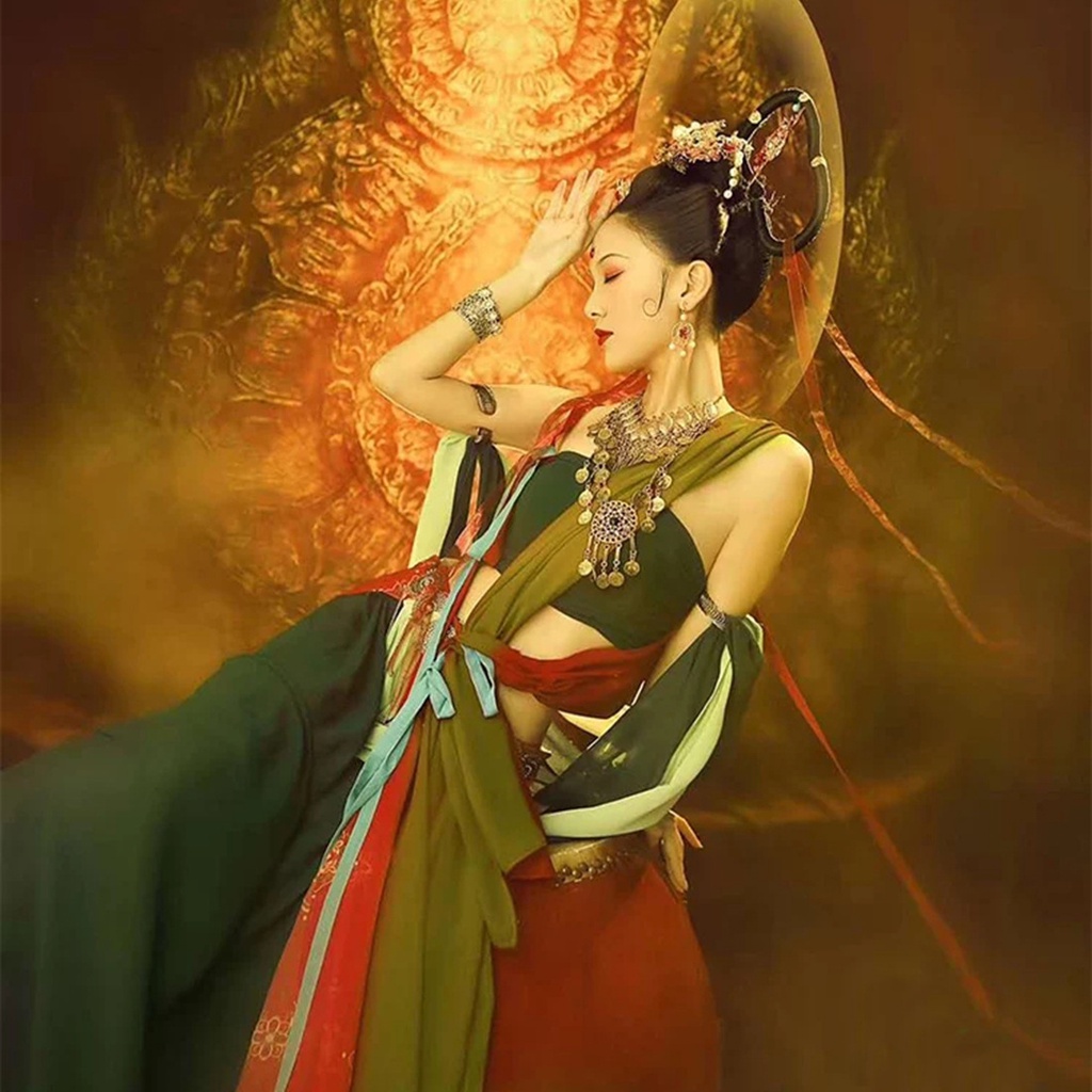 Kiềng cổ vòng cổ phụ kiện đôn hoàng phong cách boho mông cổ tây tạng cosplay tiểu phong đông cung