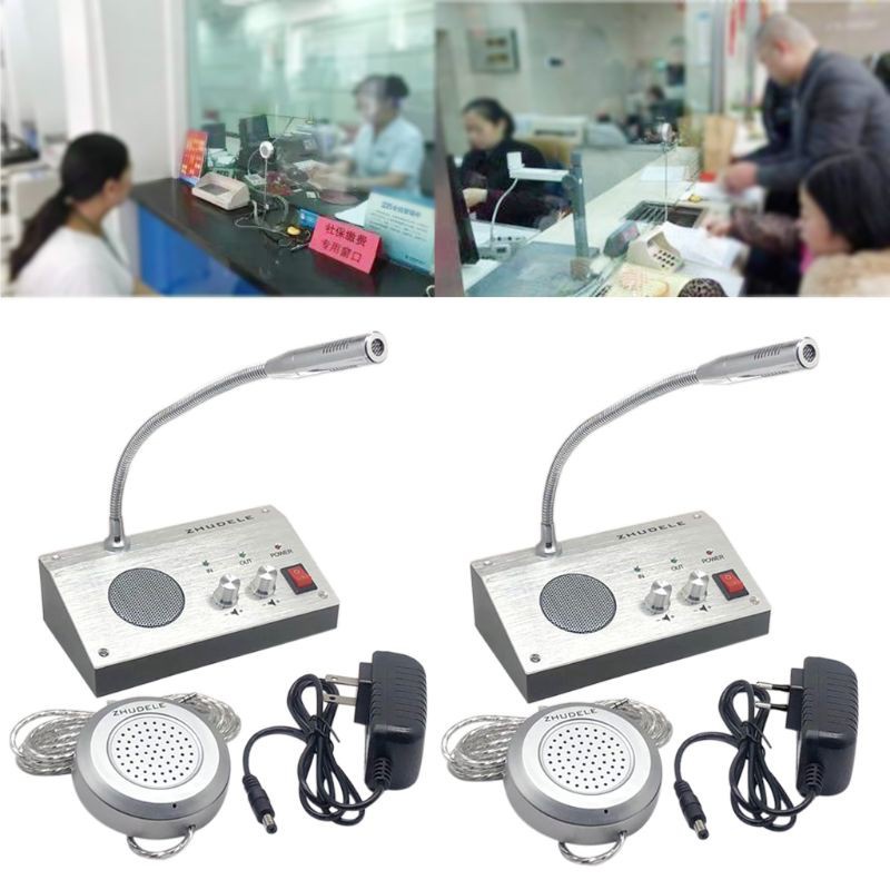 Điện thoại liên lạc nội bộ 2 chiều không cần tiếp xúc tiện dụng cho ngân hàng/bán vé