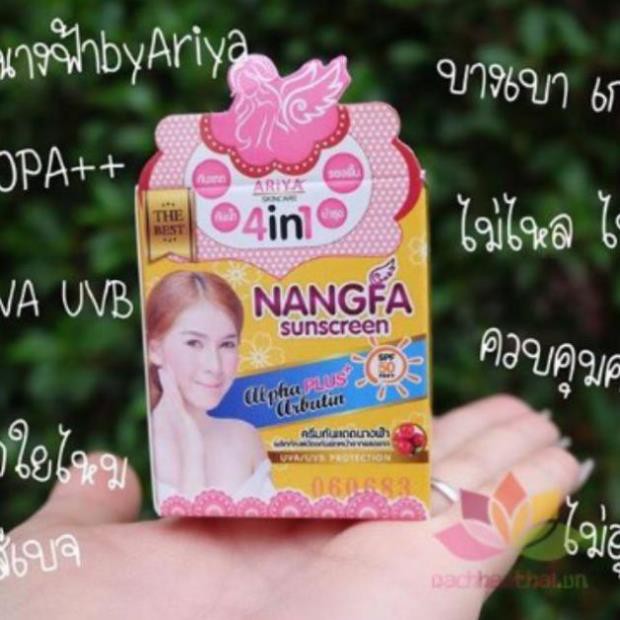 Kem Phấn MAKE UP NANGFA Thái Lan + tặng sữa rửa mặt Acnes Pure White 25g