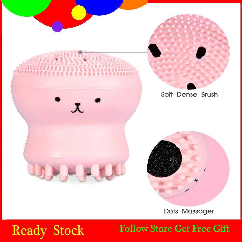 Cọ rửa mặt làm sạch sâu thiết kế dễ thương chất liệu silicon | BigBuy360 - bigbuy360.vn