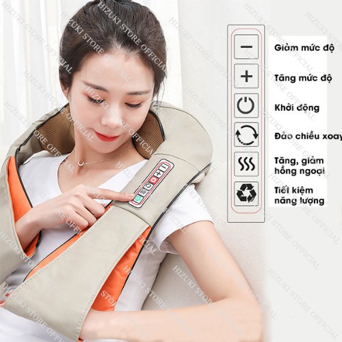 Máy Massage Lưng, Đai Mát Xa Cổ, Vai Gáy 6D Hồng Ngoại Kensonic