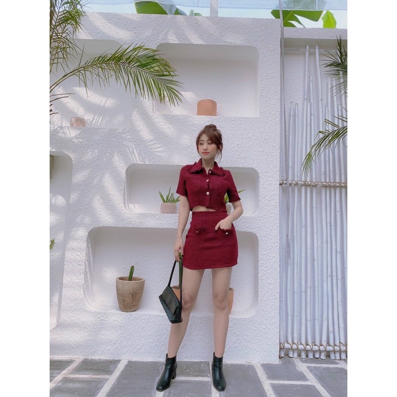 SET BỐ CROPTOP x CHÂN VÁY A