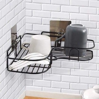 Kệ Sắt Dán Góc Tường Tiện Lợi Để Nhà Tắm