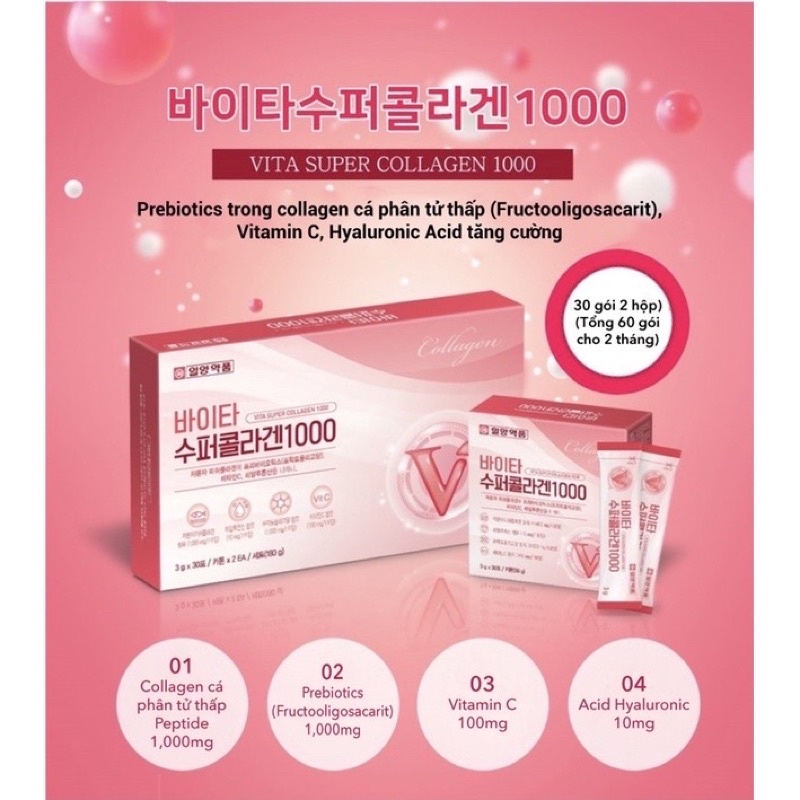 Collagen Tươi Dạng Bột Vita Super Collagen 1000