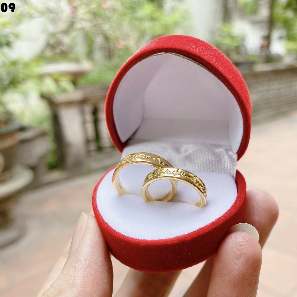 Nhẫn đôi nam nữ cao cấp NV09 thiết kế hở dễ dàng điều chỉnh kích cỡ tình yêu bạn thân mẫu mới